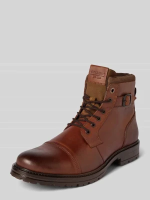 Kozaki sznurowane z detalami z logo model ‘DEXTER’ jack & jones