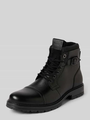 Kozaki sznurowane z detalami z logo model ‘DEXTER’ jack & jones