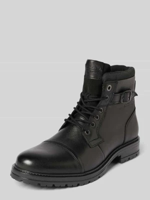 Kozaki sznurowane z detalami z logo model ‘DEXTER’ jack & jones