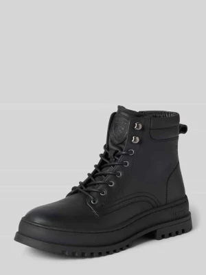 Kozaki sznurowane z detalami z logo model ‘IUKA’ Blauer USA