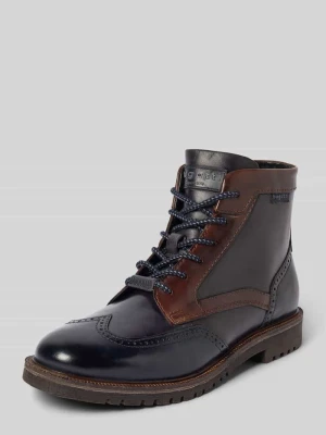 Kozaki sznurowane z detalem z logo model ‘Seve’ Bugatti