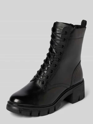 Kozaki sznurowane z mieszanki skóry bydlęcej tamaris