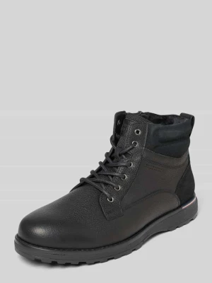 Kozaki sznurowane z naturalnej skóry bydlęcej Tommy Hilfiger