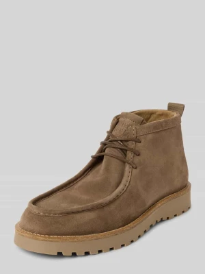 Kozaki sznurowane z welurowej skóry bydlęcej model ‘JACK’ Marc O'Polo