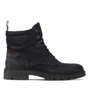 Kozaki Tommy Hilfiger Elevated Padded Suede Boot FM0FM03778 Granatowy