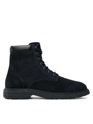 Kozaki Tommy Hilfiger Outdoor Suede FM0FM05193 Granatowy