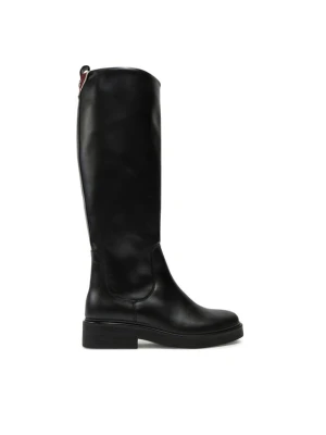 Kozaki Tommy Hilfiger Premium Leather Long Boot FW0FW08180 Czarny