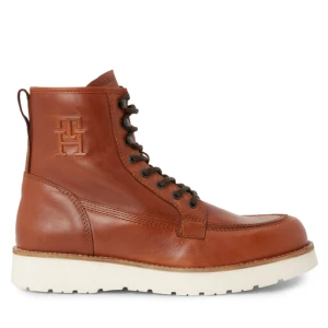 Kozaki Tommy Hilfiger Th American Warm Leather Boot FM0FM04668 Brązowy