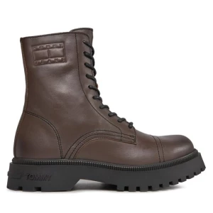 Kozaki Tommy Jeans Tjm Casual Boot EM0EM01244 Brązowy