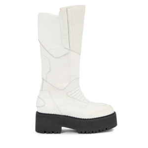 Kozaki Tommy Jeans Tjw Long Shaft Biker Boot EN0EN02376 Biały