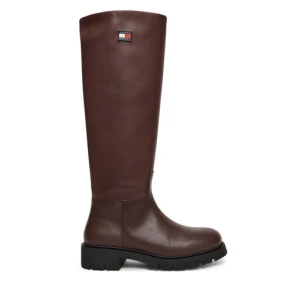 Kozaki Tommy Jeans Tjw Stretchy Long Shaft Boot EN0EN02828 Brązowy