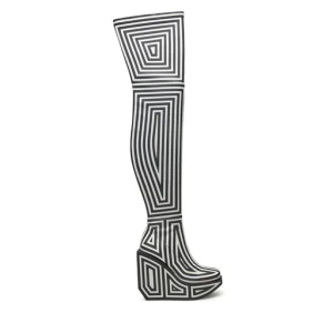 Kozaki United Nude Wa Long Boot Hi 1087851082 Szary