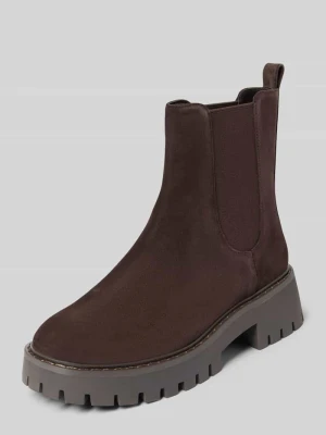 Kozaki z mieszanka skóry model 'Asher' Michael Kors Ciemnobrązowy