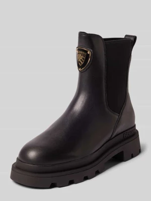 Kozaki z mieszanki skóry model 'Kimmel' Blauer Usa Czarny