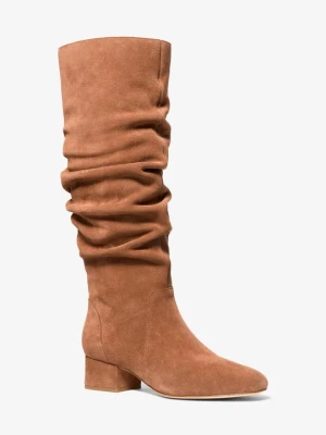 Kozaki zamszowe Indra Michael Kors BRĄZOWY (Brązowy)