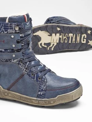 Zdjęcie produktu Kozaki zimowe sznurowane Mustang bonprix