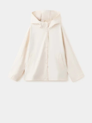 Kożuch z gumowanym wykończeniem kremowy / écru - Dzieci - - MANGO KIDS