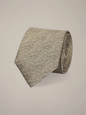 Krawat Beżowy Wzór Lancerto