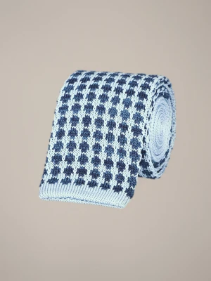 Krawat Błękitny w Kropki Lancerto