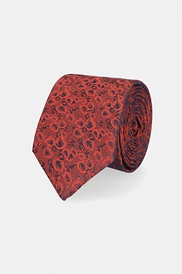 Krawat Czerwono-Granatowy Lancerto