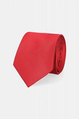 Krawat Czerwony w Delikatną Kratę Lancerto