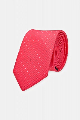 Krawat Czerwony w Kropki Lancerto