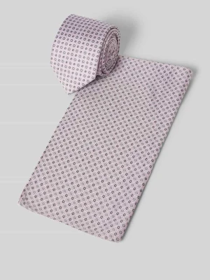 krawat i poszetka w zestaw z jedwab Prince Bowtie