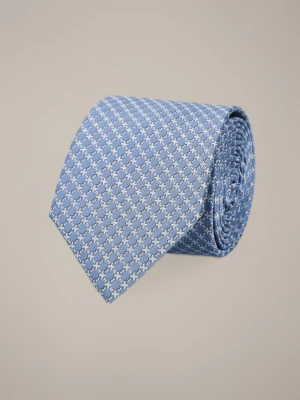 Krawat Jasnoniebieski Wzór Geometryczny Lancerto