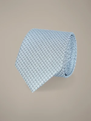 Krawat Jasnoniebieski Wzór Geometryczny Lancerto