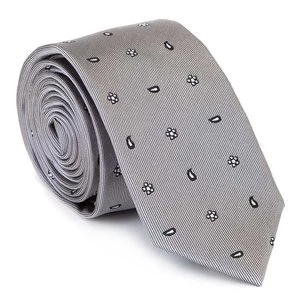Krawat jedwabny w drobny wzór Wittchen