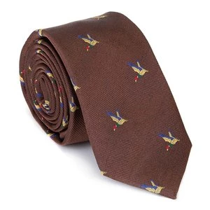 Krawat jedwabny w drobny wzór Wittchen