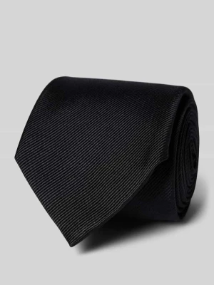 Krawat jedwabny w jednolitym kolorze (8 cm) Profuomo