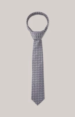 Krawat jedwabny w kolorze granatowym ze wzorem Joop