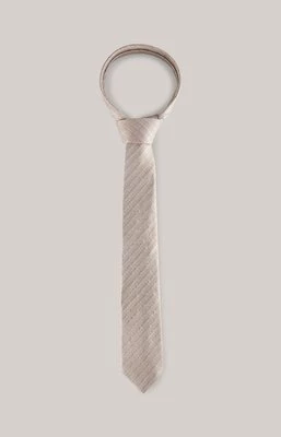 Krawat jedwabny w kolorze jasnobrązowym Joop
