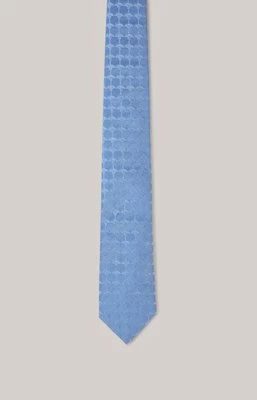 Krawat jedwabny w kolorze jasnoniebieskim we wzór Joop