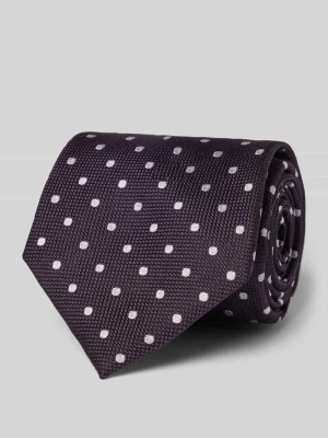 Krawat jedwabny z fakturowanym wzorem JOOP! Collection