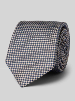 Krawat jedwabny z fakturowanym wzorem Willen