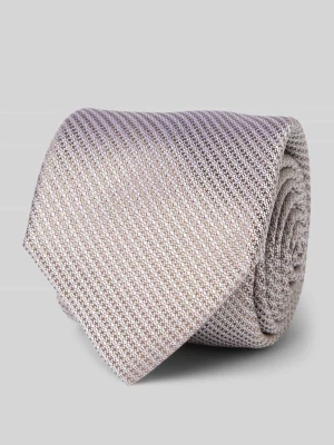 Krawat jedwabny z fakturowanym wzorem Willen
