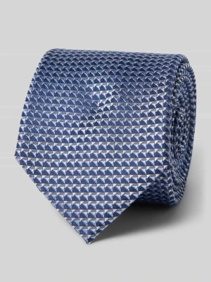 Krawat jedwabny z naszywką z logo (7 cm) Prince Bowtie