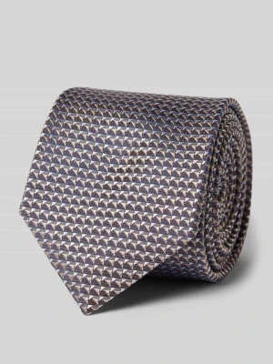 Krawat jedwabny z naszywką z logo (7 cm) Prince Bowtie
