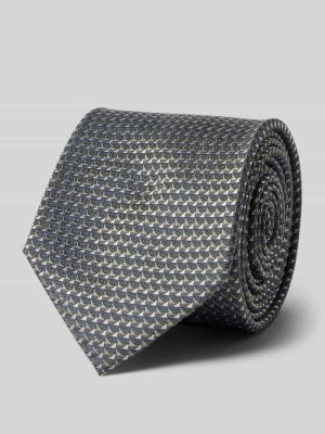 Krawat jedwabny z naszywką z logo (7 cm) Prince Bowtie
