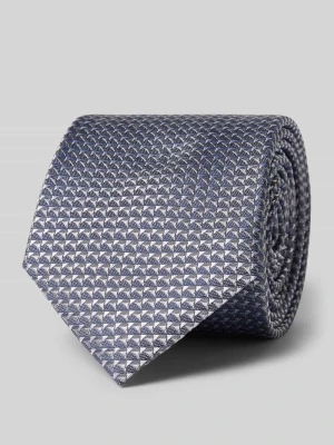 Krawat jedwabny z naszywką z logo (7 cm) Prince Bowtie