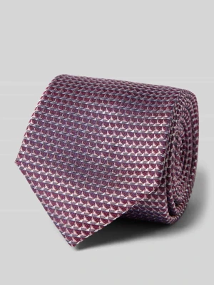 Krawat jedwabny z naszywką z logo (7 cm) Prince Bowtie