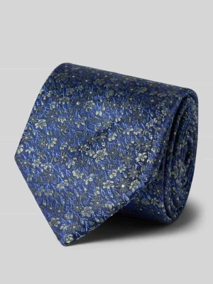 Krawat jedwabny z naszywką z logo (7 cm) Prince Bowtie Zielony