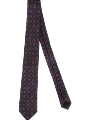 Krawat Jedwabny z Wzorem Errico Formicola