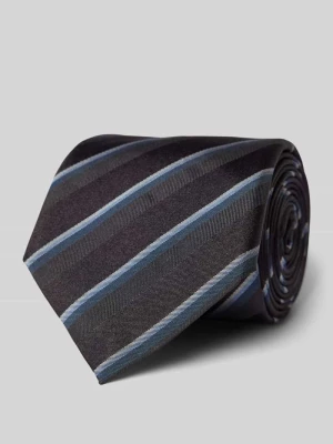 Krawat jedwabny ze szlufką Boss