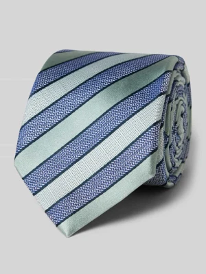 Krawat jedwabny ze wzorem na całej powierzchni (6,5 cm) Olymp
