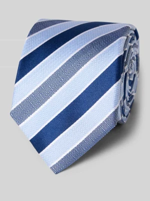 Krawat jedwabny ze wzorem na całej powierzchni (6,5 cm) Olymp