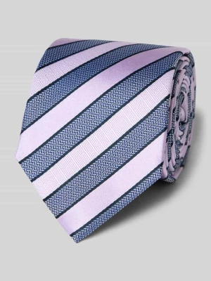 Krawat jedwabny ze wzorem na całej powierzchni (6,5 cm) Olymp