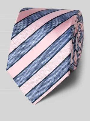 Krawat jedwabny ze wzorem na całej powierzchni (6,5 cm) Olymp